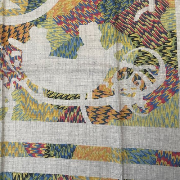 NWT Hermes Marble  EX libris Cashmere Silk Scarf 90cm - Picture 7 of 13